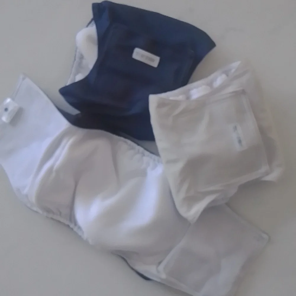Reusable Male Wraps Diapers 3 Count Velcro Lrg Waist Size 15.75 in-19.7 NWOT